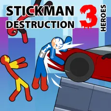 Play Stickman Destruction 3 Heroes now!