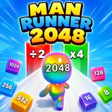 Play Man Runner 2048 now!